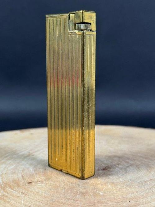 Dunhill - Square Tall Table Lighter - Aansteker - Verzilverd, Verzamelen, Rookartikelen, Aanstekers en Luciferdoosjes