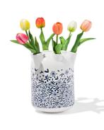 HEMA Tulpenvaas Ø18.5x22cm print van €17.99 voor €13.49 sale, Huis en Inrichting, Verzenden, Nieuw
