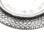 Zilveren hanger met 10 gulden munt; Juliana 1970, Ophalen of Verzenden, Gebruikt, Zilver, Overige merken