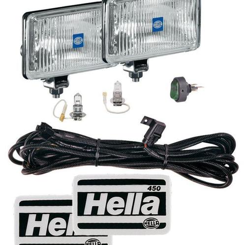 Hella 450 H3 12V SAE/ECE Fog Lamp Kit Clear - Rectangle, Auto-onderdelen, Verlichting, Ophalen of Verzenden