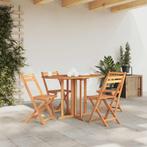 vidaXL Tuintafel inklapbaar 120x70x75 cm massief teakhout, Tuin en Terras, Tuintafels, Verzenden, Nieuw, Hout