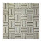 Mozaiek Parquet 1x4.8 30x30 cm Marmer Cream Blokverband, Ophalen of Verzenden, Nieuw