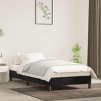 Bedframe Fluweel Zwart 90x200 - Retourdeal! 47% Korting, 90 cm, Eenpersoons, Zwart, Nieuw