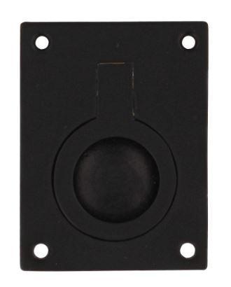 Intersteel Luikring recht 41mm x 31mm zwart, Doe-het-zelf en Verbouw, Hang- en Sluitwerk, Verzenden