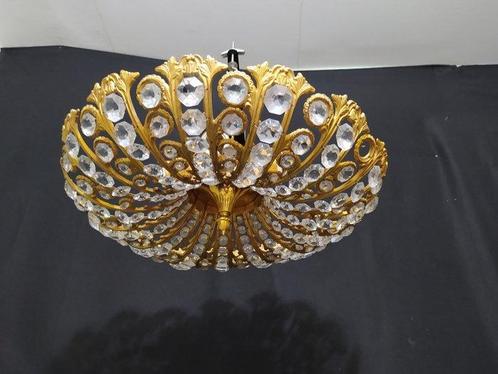 Kroonluchter - Brons, Kristal - Spin, Antiek en Kunst, Antiek | Lampen