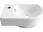 Nemo Go Flexy handenwasser links 41x27x14,2 cm porselein wit, Huis en Inrichting, Verzenden, Nieuw