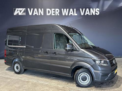Volkswagen Crafter 2.0 TDI 141pk L3H3 L2H2 Euro6 Airco | Cru, Auto's, Bestelauto's, Dealer onderhouden, Lease, Zwart, Handgeschakeld