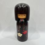 sculptuur, Usaburo Kokeshi Doll, Vintage Wooden Sosaku
