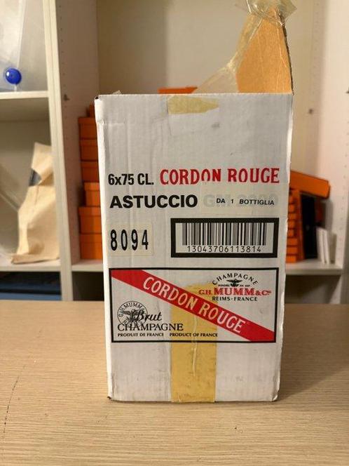 G. H. Mumm, Cordon Rouge - Champagne Brut - 6 Flessen (0.75, Verzamelen, Wijnen