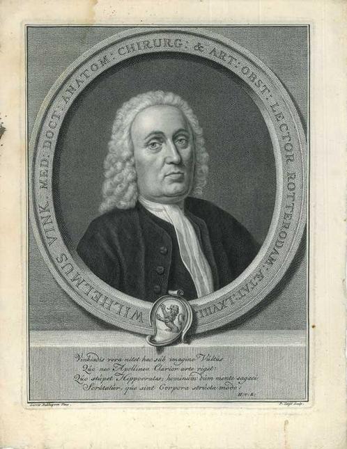 Portrait of Willem Vink, Antiek en Kunst, Kunst | Etsen en Gravures