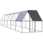 vidaXL Kippenhok 2x12x2 m gegalvaniseerd staal, Verzenden, Nieuw