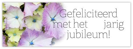 Bloemenkaartjegefeliciteerd met het jarig jubileum!, Huis en Inrichting, Woonaccessoires | Kunstplanten en Kunstbloemen, Nieuw