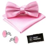 Fako Fashion® - Vlinderstrik, Pochette & Manchetknopen -, Kleding | Heren, Verzenden, Nieuw