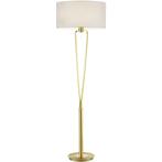 LED Vloerlamp - Trion Hilton - E27 Fitting - Rond - Mat Goud, Ophalen of Verzenden, Nieuw, Metaal