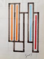 Siep Van Den Berg (1913-1998) - Achterkant Mondriaan, Antiek en Kunst
