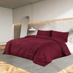 Luxe Katoen Dekbedovertrek Bordeaux - Tweedekansje! 260x240, Huis en Inrichting, Ophalen of Verzenden, Nieuw, Rood, Dekbedovertrek