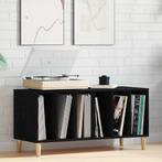 vidaXL Platenkast met plank Zwart eiken 100 x 38 x 48 cm, Huis en Inrichting, Kasten | Overige, Verzenden, Nieuw