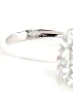 Ring - 18 karaat Witgoud Aquamarijn - Diamant, Nieuw