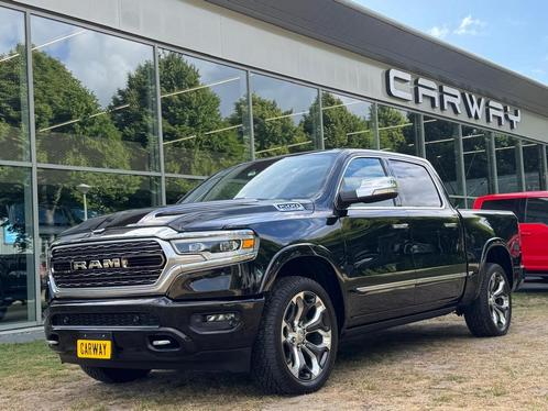 Dodge Ram Pick Up 1500 5.7 HEMI V8 4x4 LIMITED 1JAAR GARANTI, Auto's, Bestelauto's, Dealer onderhouden, Lease, Zwart, Automaat