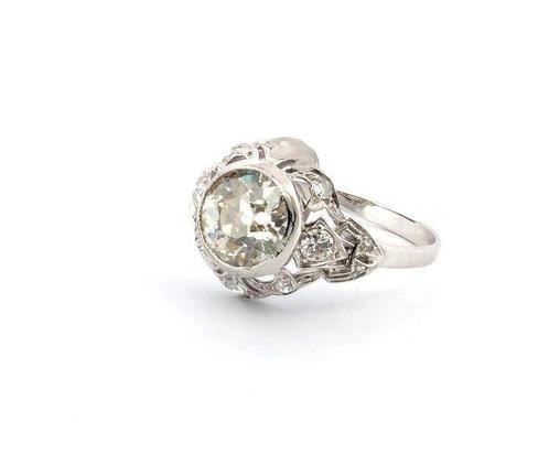 Ring - 18 karaat Witgoud Diamant (Natuurlijk) - Diamant, Sieraden, Tassen en Uiterlijk, Ringen