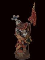 Snijwerk, farbige Holzfigur - Hl. Florian - Schutzheiliger, Antiek en Kunst
