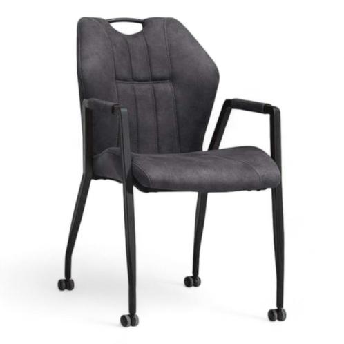 MX Sofa Eetkamerstoel Point | Antraciet | Microvezel stof, Huis en Inrichting, Stoelen, Nieuw, Ophalen
