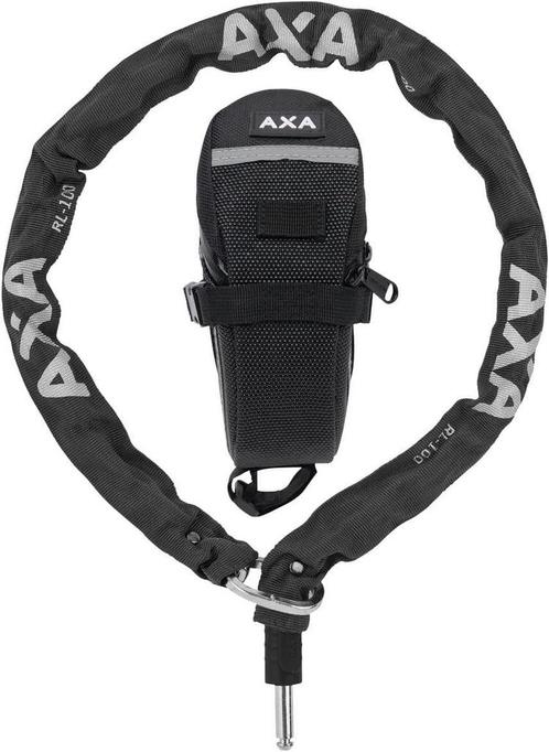 AXA RLC insteekketting zwart 100cm x 5,5mm incl. zadeltas, Fietsen en Brommers, Fietsaccessoires | Fietssloten, Nieuw, Verzenden