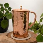 Puur koperen kan gehamerd met deksel ± 2 liter, Ophalen of Verzenden, Nieuw