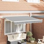 vidaXL Vervangingsdoek voor zonnescherm Antraciet en wit 350, Tuin en Terras, Zonneschermen, Verzenden, Nieuw