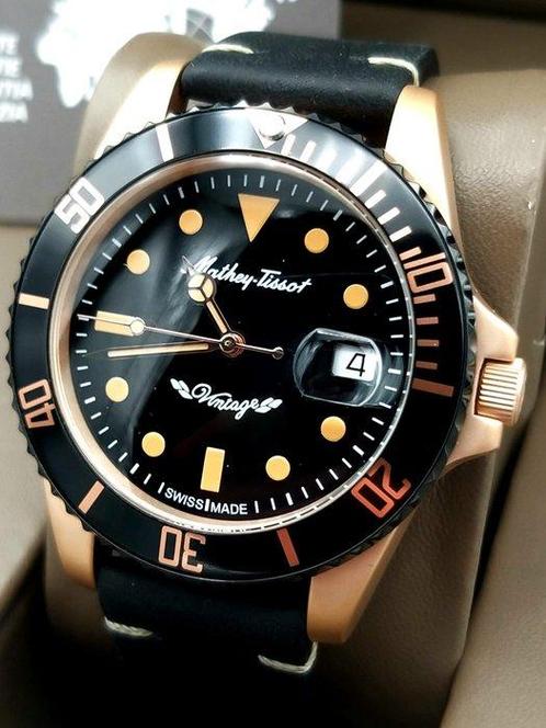 Mathey-Tissot - Automatic Mathy Vintage Bronze - Zonder, Sieraden, Tassen en Uiterlijk, Horloges | Heren
