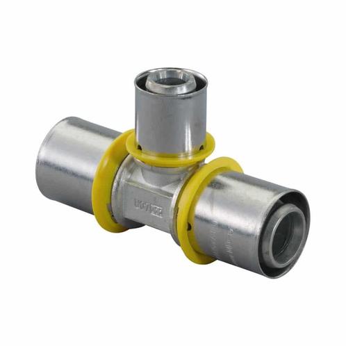 Uponor MLC G gas plus perskoppeling T-stuk 25 x 20 x 20, Doe-het-zelf en Verbouw, Buizen en Afvoer, Ophalen of Verzenden