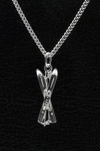 Zilveren Skies ketting hanger - met stokken, Verzenden, Nieuw