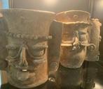 Maya Clay Twee Mayaanse Jaguar God geurstokbranders - 20 cm