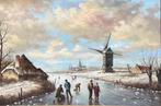 Pieter Cornelis Steenhouwer (1896-1972) - A Dutch Winter, Antiek en Kunst, Kunst | Schilderijen | Klassiek