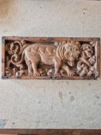 Houten paneel met tijger - Hout - Asia - 19th century