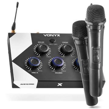 Retourdeal - Vonyx AV510 Bluetooth karaoke set met 2x draadl beschikbaar voor biedingen
