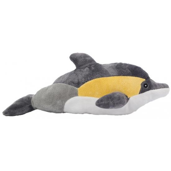 Pluche dolfijn geel 35 cm - Knuffel dolfijnen, Kinderen en Baby's, Speelgoed | Knuffels en Pluche, Ophalen of Verzenden