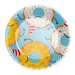 Borden Donut 23cm 8st, Hobby en Vrije tijd, Feestartikelen, Verzenden