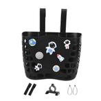 Fietsmandje voor aan het stuur - Meisje Kinderfiets Zwart- L, Verzenden, Nieuw