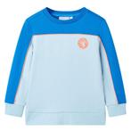 vidaXL Kindertrui 140 felblauw en lichtblauw, Verzenden, Nieuw