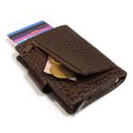 Figuretta Croco RFID Creditcardhouder met Muntgeldvak Bruin, Overige merken, Bruin, Verzenden, Nieuw