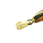 Gouden hanger met carneool bandagaat (Hanger of bedel), Ophalen of Verzenden, Gebruikt, Goud, Overige merken