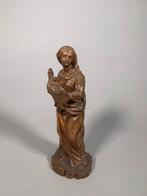 sculptuur, vierge à lenfant XVIeme siecle - 35 cm - Hout