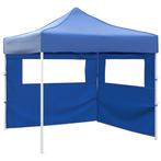 vidaXL Vouwtent met 2 wanden 3x3 m blauw, Verzenden, Nieuw