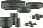 Tweedekans | SCANDI Compleet Servies - 36 stuks - Olijf, Huis en Inrichting, Keuken | Servies, Ophalen of Verzenden, Zo goed als nieuw