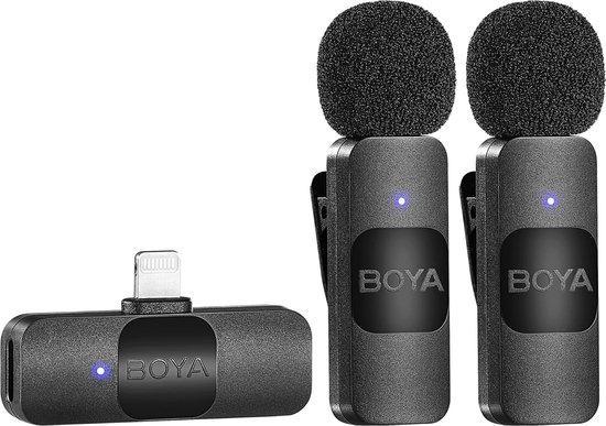 Boya BY-V2 Draadloze Microfoon Set voor Lightning, Muziek en Instrumenten, Microfoons, Nieuw, Verzenden