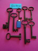 Sleutel (8) - 8 antieke sleutels, Antiek en Kunst