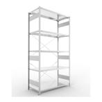 Meta Clip legbordstelling 200x130x60 cm, 5 legborden,, Zakelijke goederen, Kantoor en Winkelinrichting | Magazijn, Stelling en Opslag