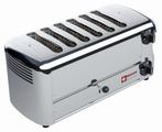 6 Sneden Toaster met timer en hoorbaar alarm HorecaTraders, Verzenden, Nieuw in verpakking