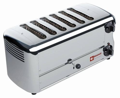 6 Sneden Toaster met timer en hoorbaar alarm HorecaTraders, Zakelijke goederen, Horeca | Keukenapparatuur, Verzenden